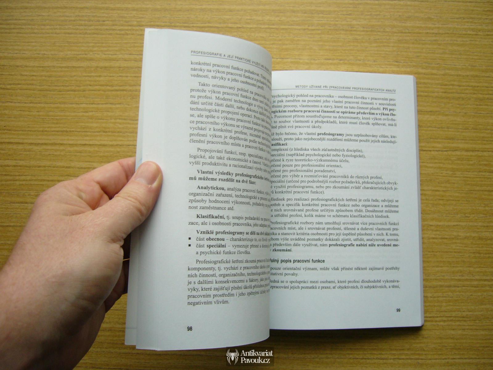 Jiří Vronský - Profesiografie a její praktické využití při řízení lidských zdrojů v organizaci | 2012