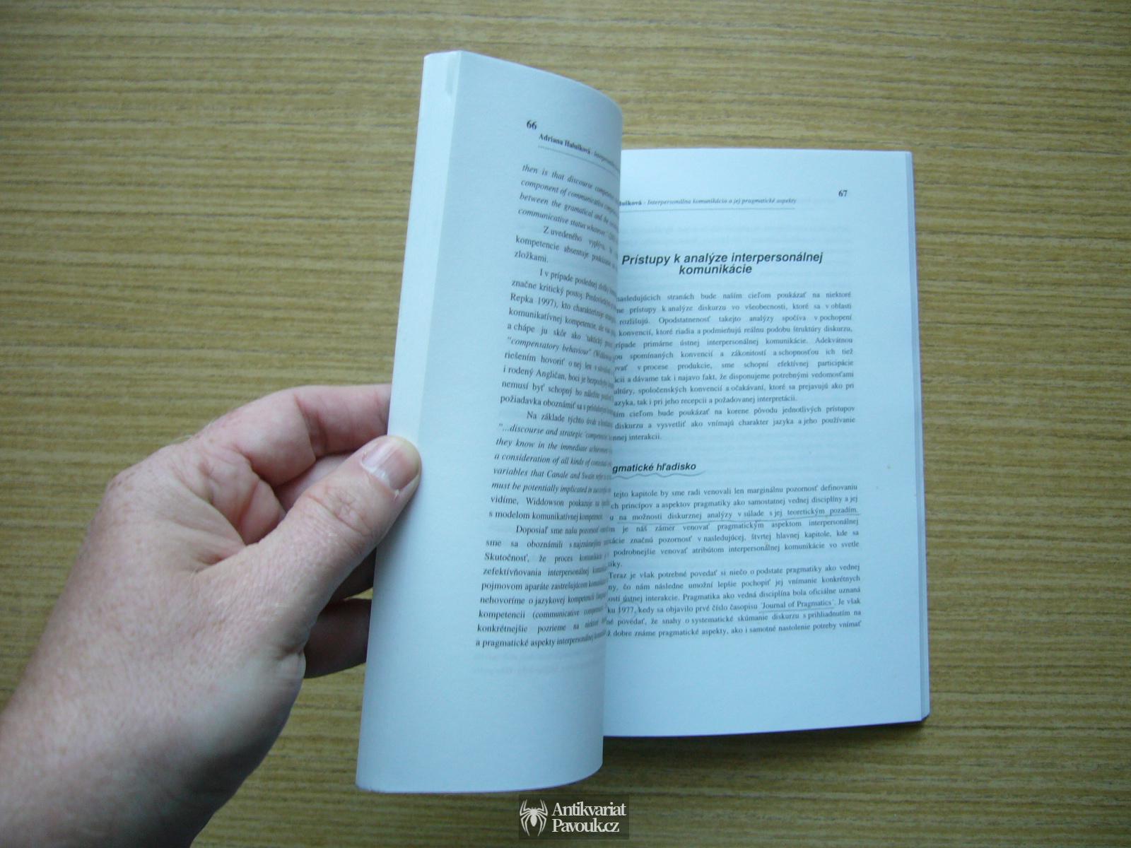 Adriana Halušková - Interpersonálna komunikácia a jej pragmatické aspekty | 2008, slovensky