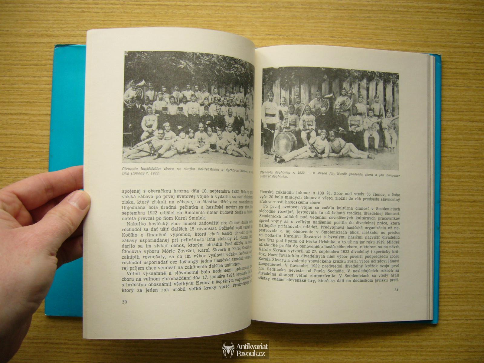 Štefan Jastrabík, Viliam Jurovatý - Sto rokov dobrovolnej poziarnej ochrany ve Smoleniciach | 1986, slovensky