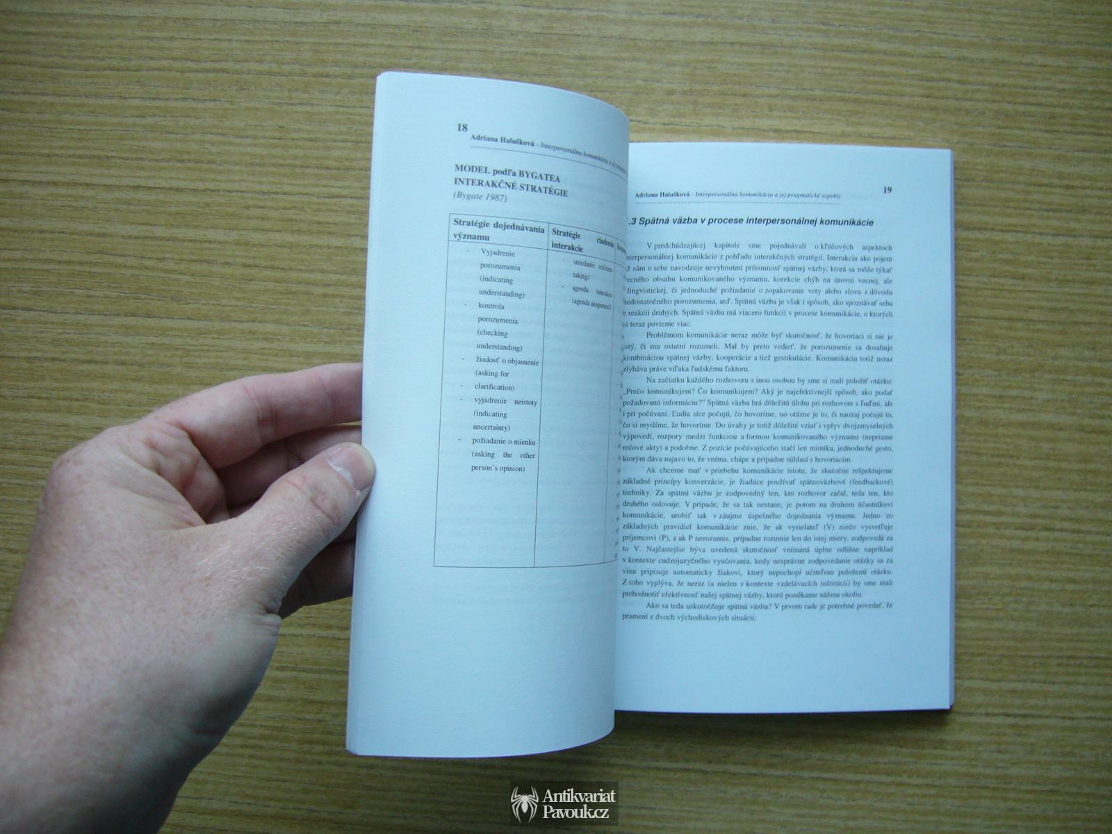 Adriana Halušková - Interpersonálna komunikácia a jej pragmatické aspekty | 2008, slovensky